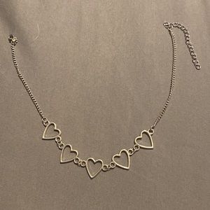 Silver heart necklace